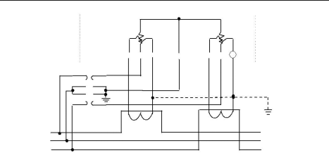 三相三線經(jīng)電壓、電流互感器 接入式電能表接線圖
